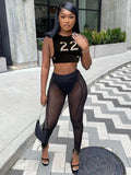 22 Cropped Vest Shirt - Black